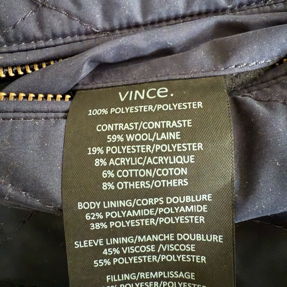 Vince Mixed-Media Wool Bomber Jacket - Picture 4 of 7